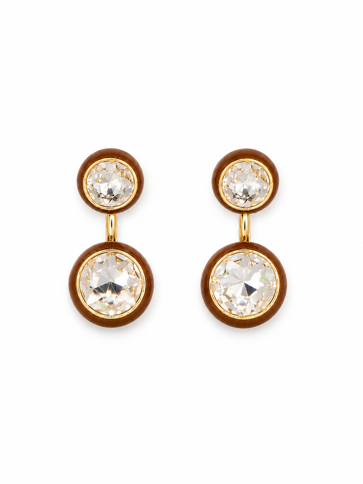 Maison Wrap Earring - Brown