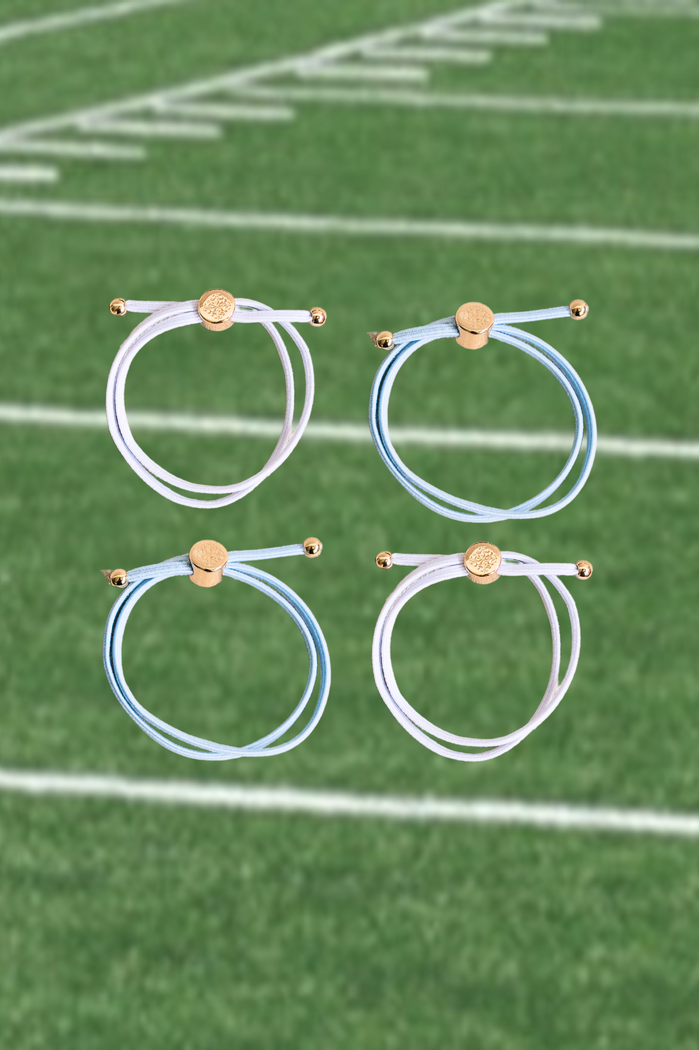 Skinny Hair Tie Set - Carolina Blue