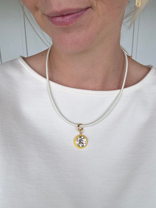 Luna Pendant Necklace - Yellow Pendant