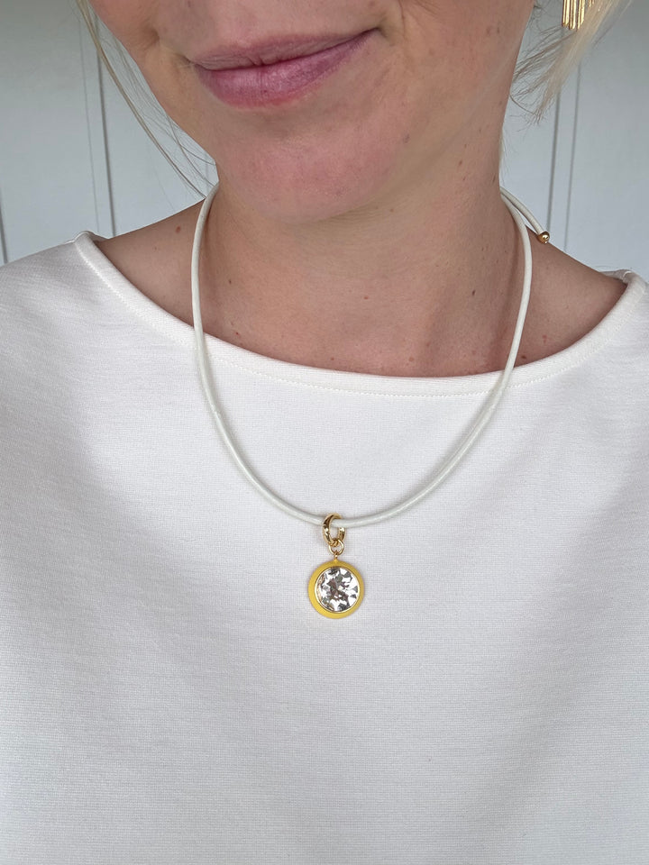 Luna Pendant Necklace - Yellow Pendant