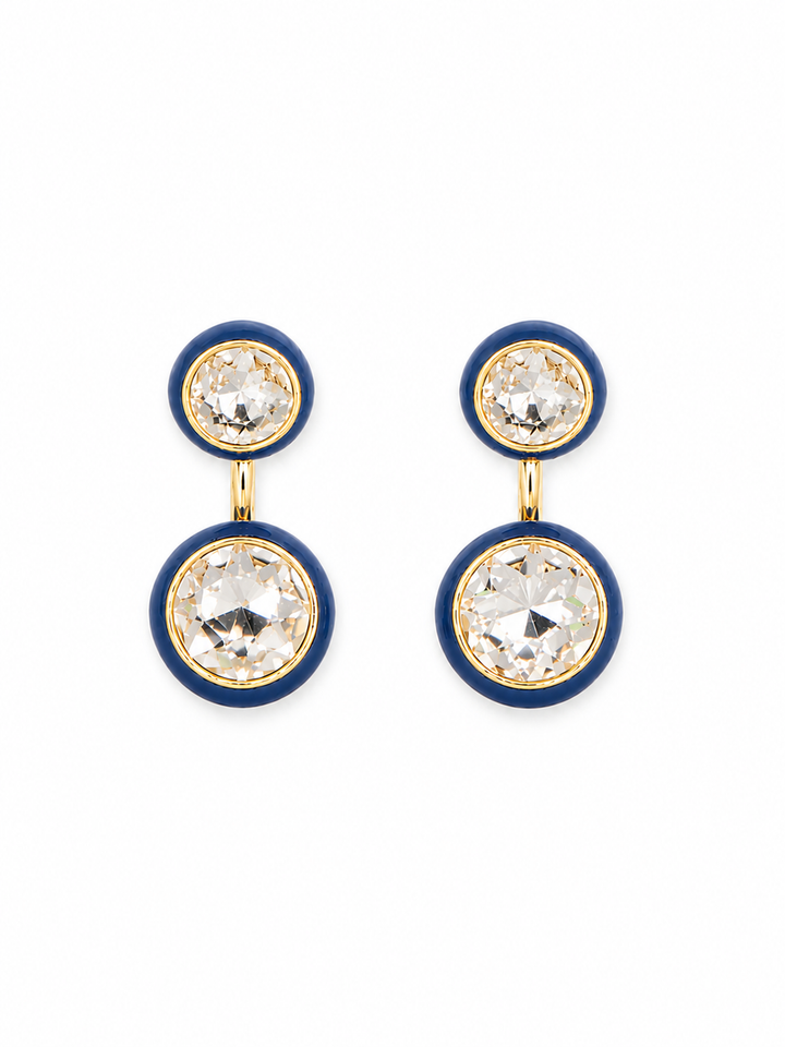 Maison Wrap Earring - Navy