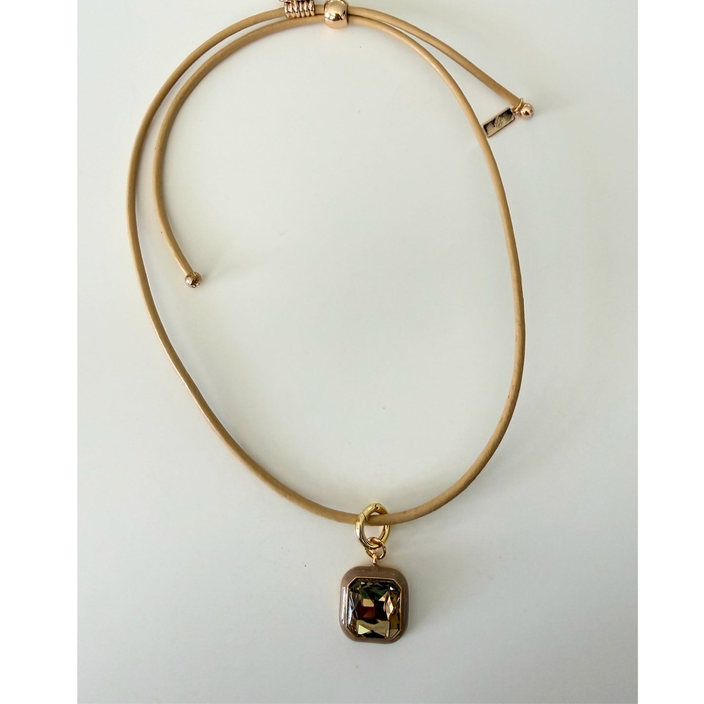 Aurora Pendant Necklace - Tan