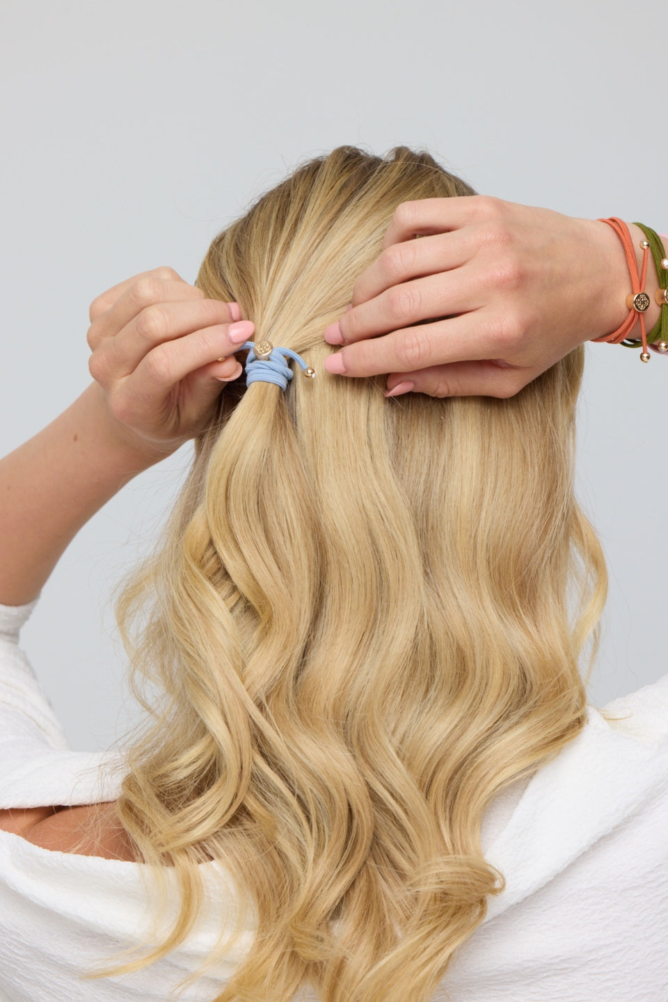 Skinny Hair Tie Bracelet Set of 4 - Neutral
