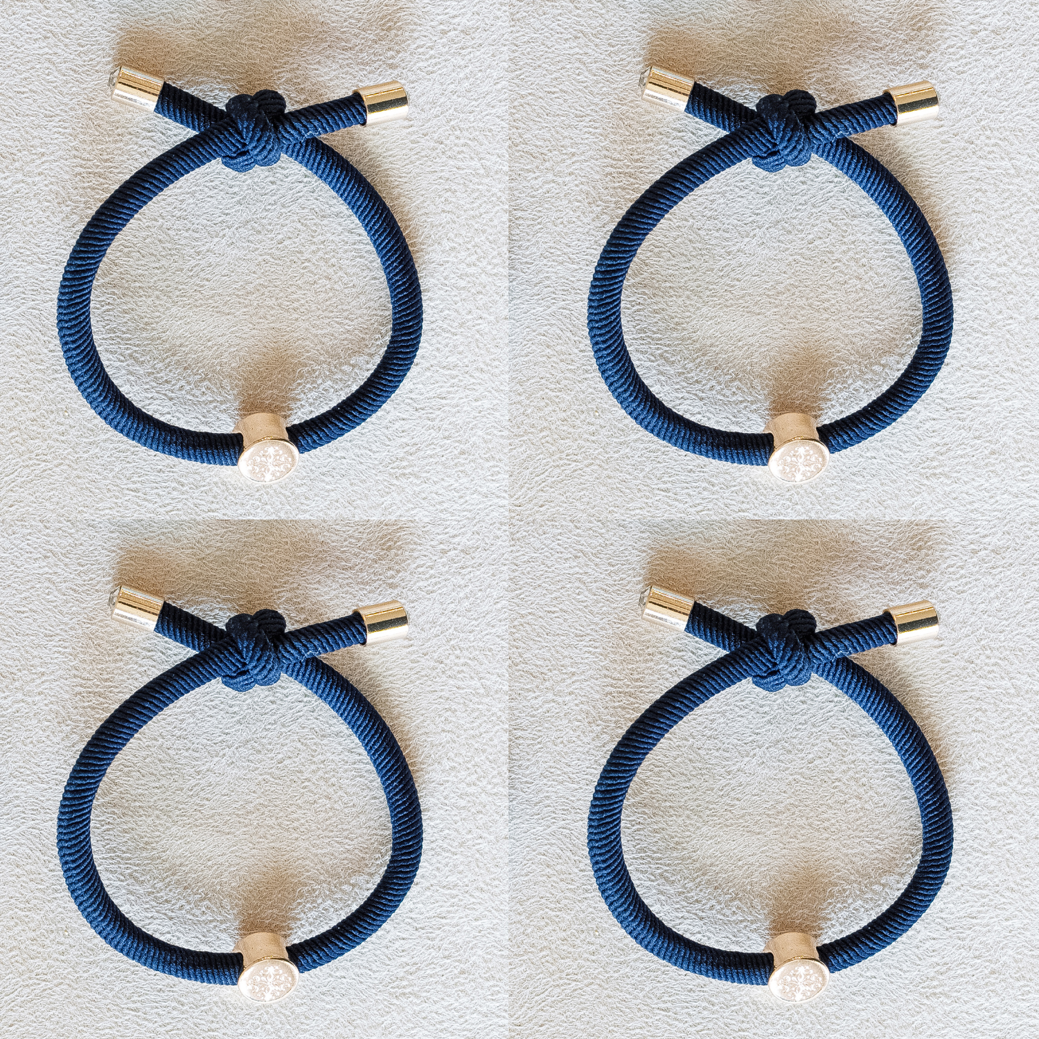 Original Hair Tie set  sold as set of four all navy .