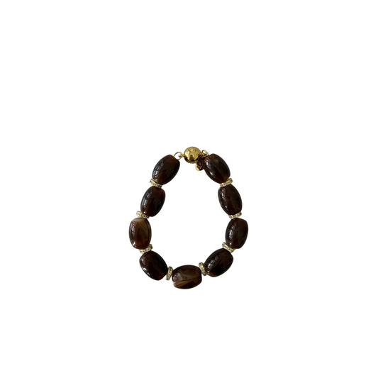 Chunky Link Bracelet - Dark Brown