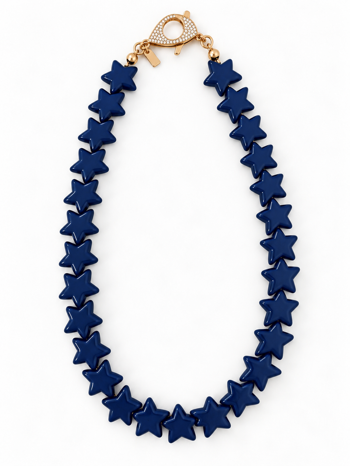 Star Necklace - Large - Navy