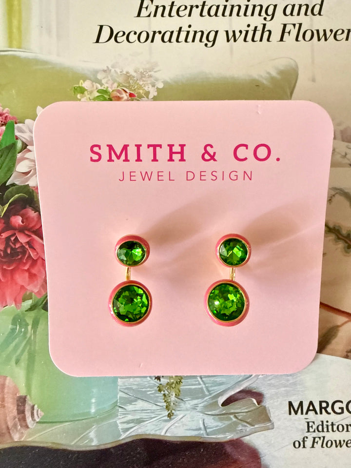 Maison Wrap Earring - Pink / Green