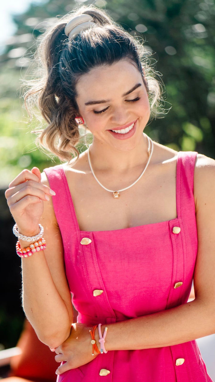 Gold Sparkle Necklace - Coconut
