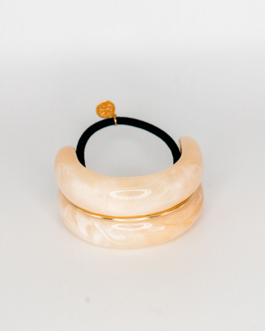 Macaron Hair Cuff - Cream