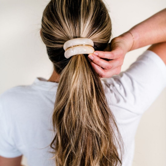 Macaron Hair Cuff - Cream