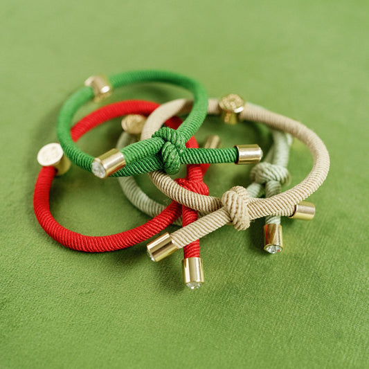 Original Smith & Co. Hair Tie Set - Christmas Plaid