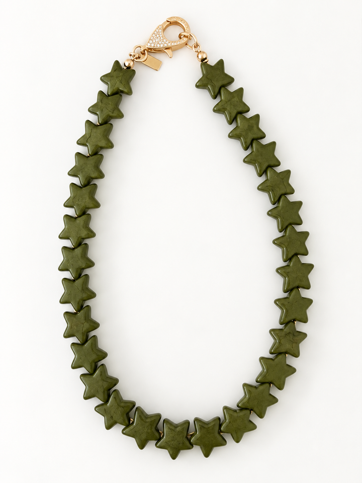 Star Necklace - Small - Hunter Green