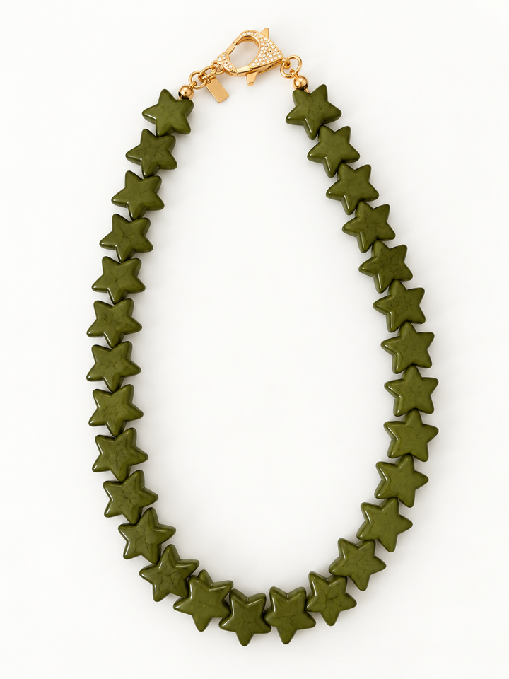 Star Necklace - Large - Hunter Green