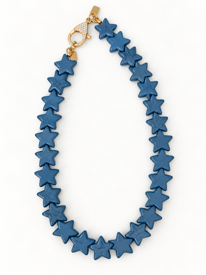 Star Necklace - Large - Dusty Blue