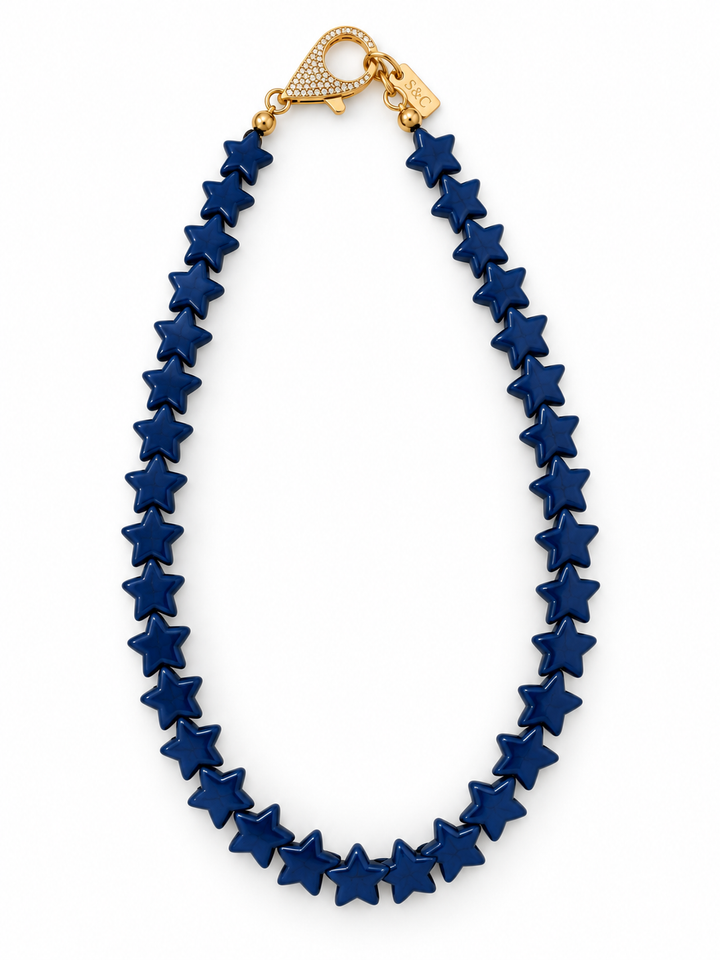 Star Necklace - Small - Navy