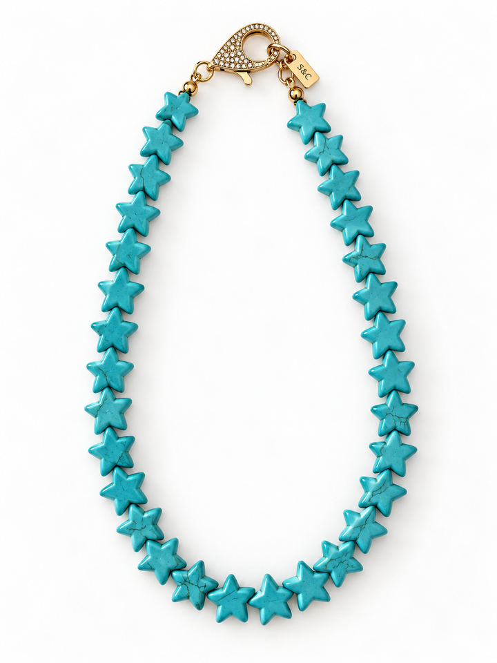 Star Necklace – Large - Turquoise