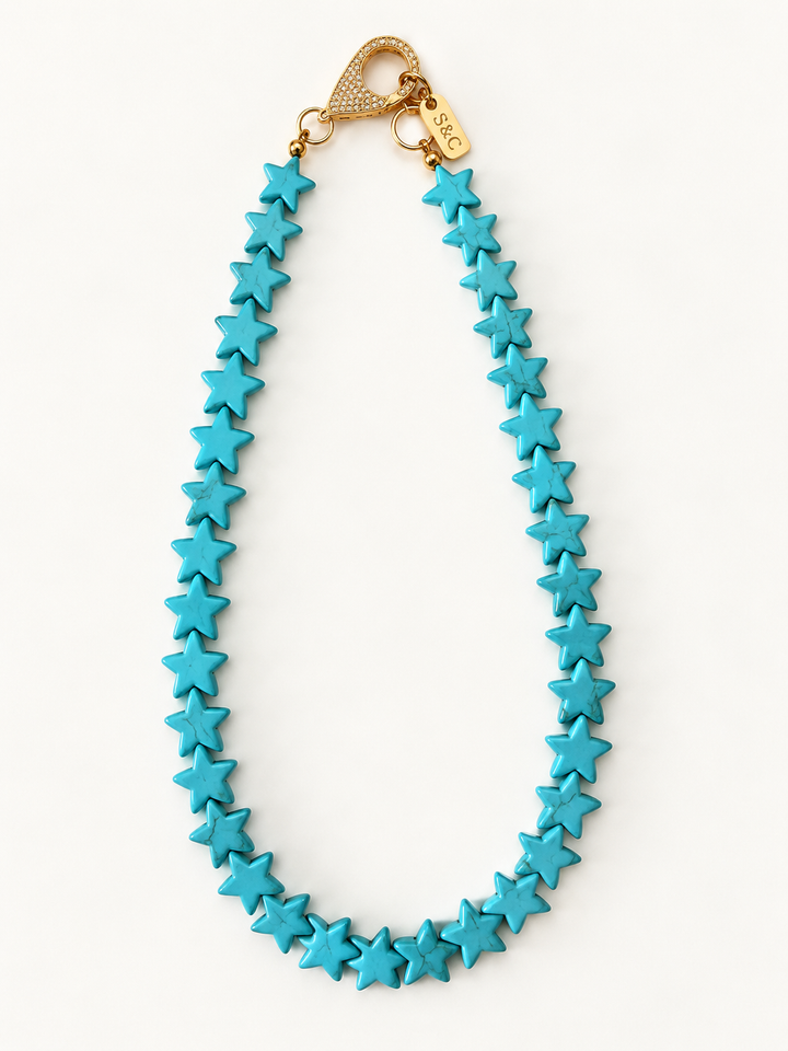 Star Necklace - Small - Turquoise