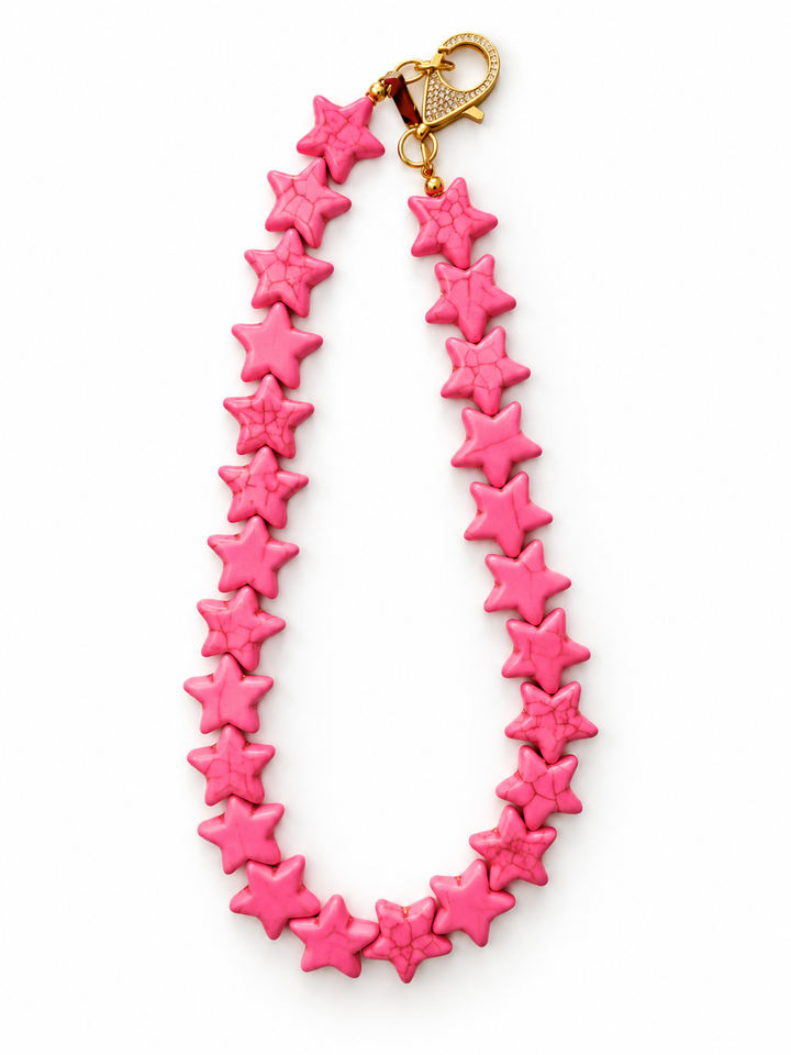 Star Necklace - Large - Bubblegum Pink