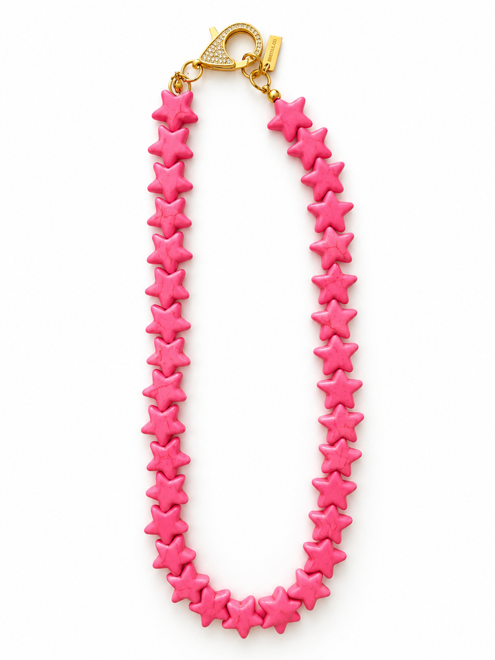 Star Necklace - Small - Bubblegum Pink