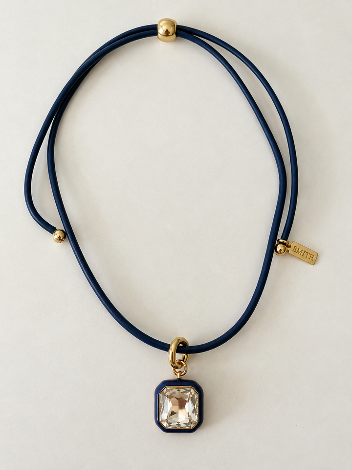 Aurora Pendant Necklace - Navy