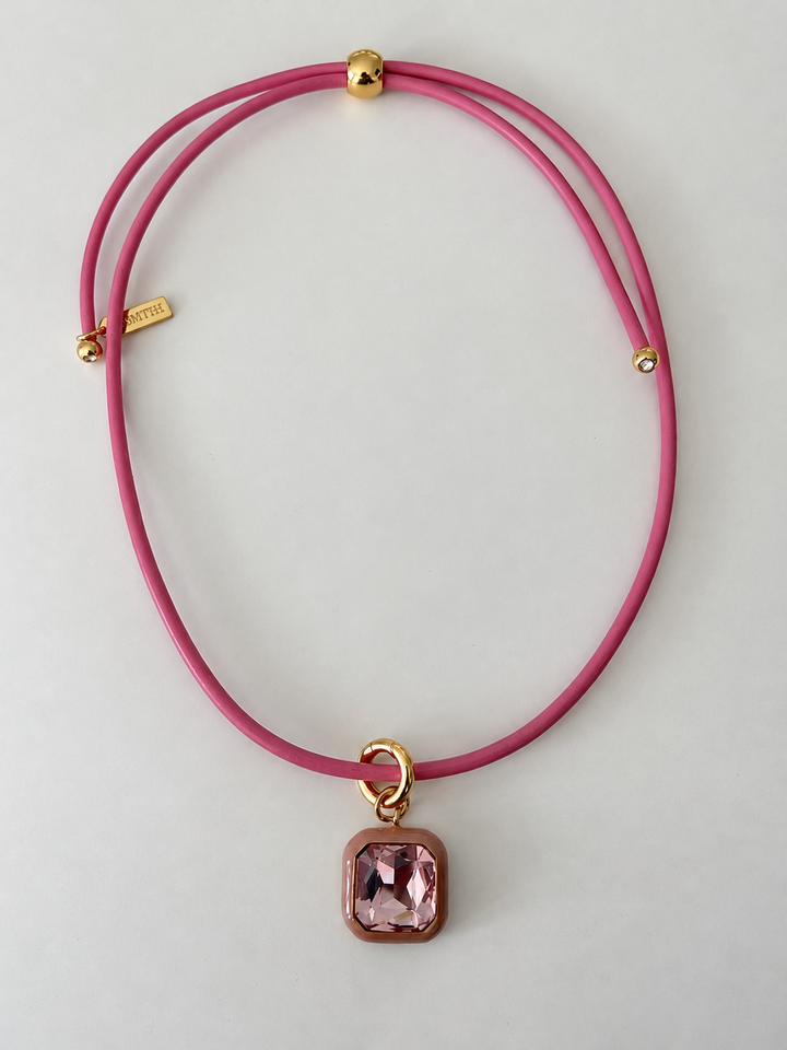 Aurora Pendant Necklace - Dusty Pink