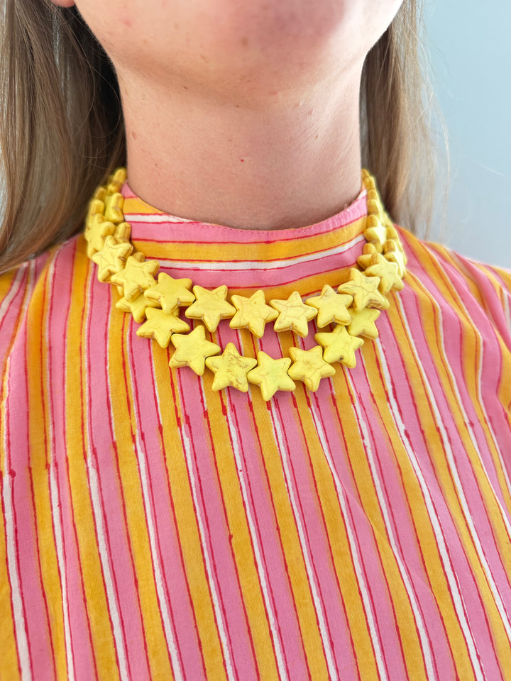Star Necklace - Large - Yellow