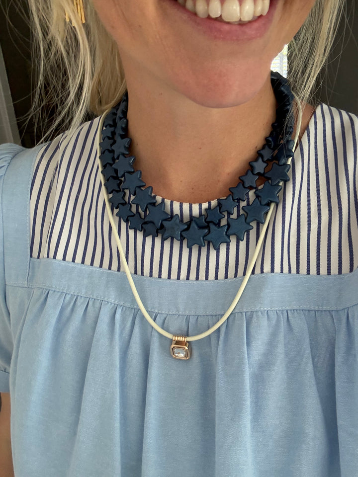 Star Necklace - Small - Navy