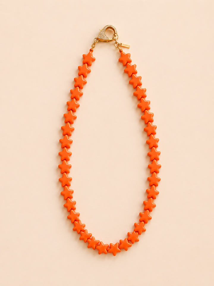 Star Necklace - Small - Orange