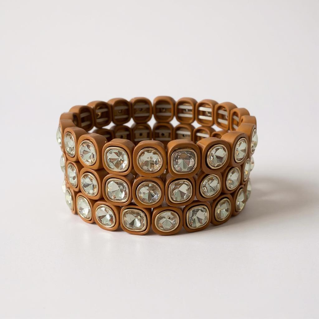 City Girl Petite Bracelet Set of 3 - Tobacco