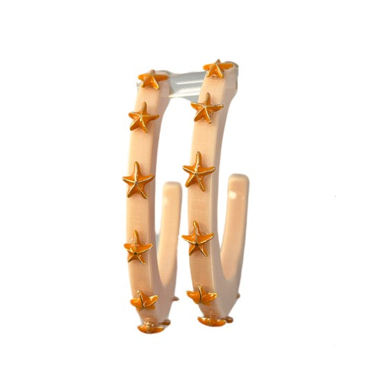 Starfish Jewel Hoop - Peach *ONLINE EXCLUSIVE*