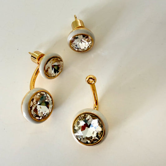 Maisson Wrap Earring - Egret