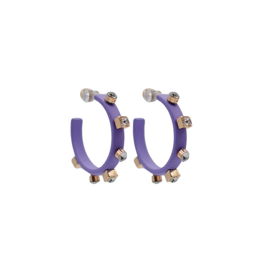 Matte Metal Hoop - Purple