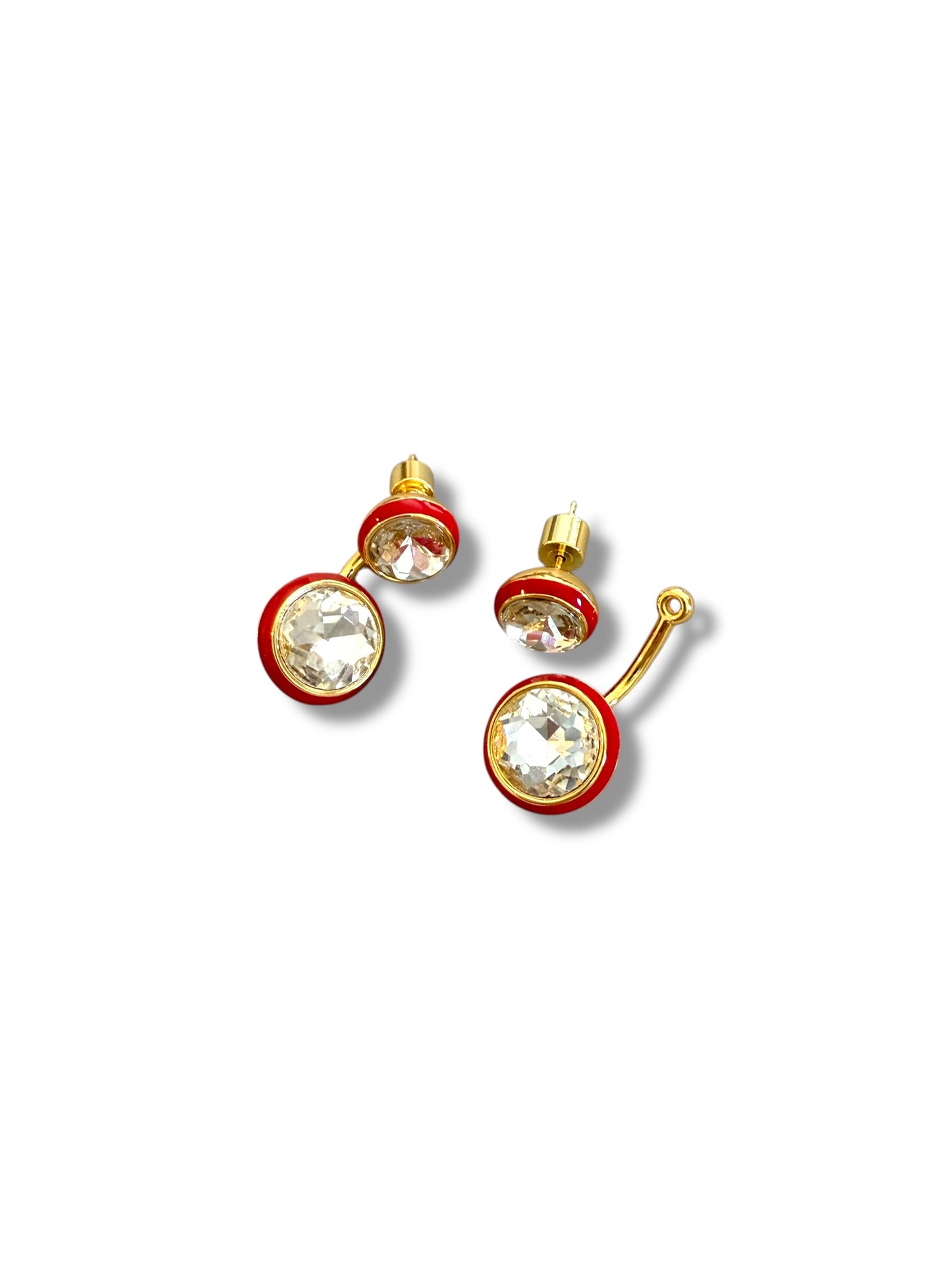 Maison Wrap Earring - Red