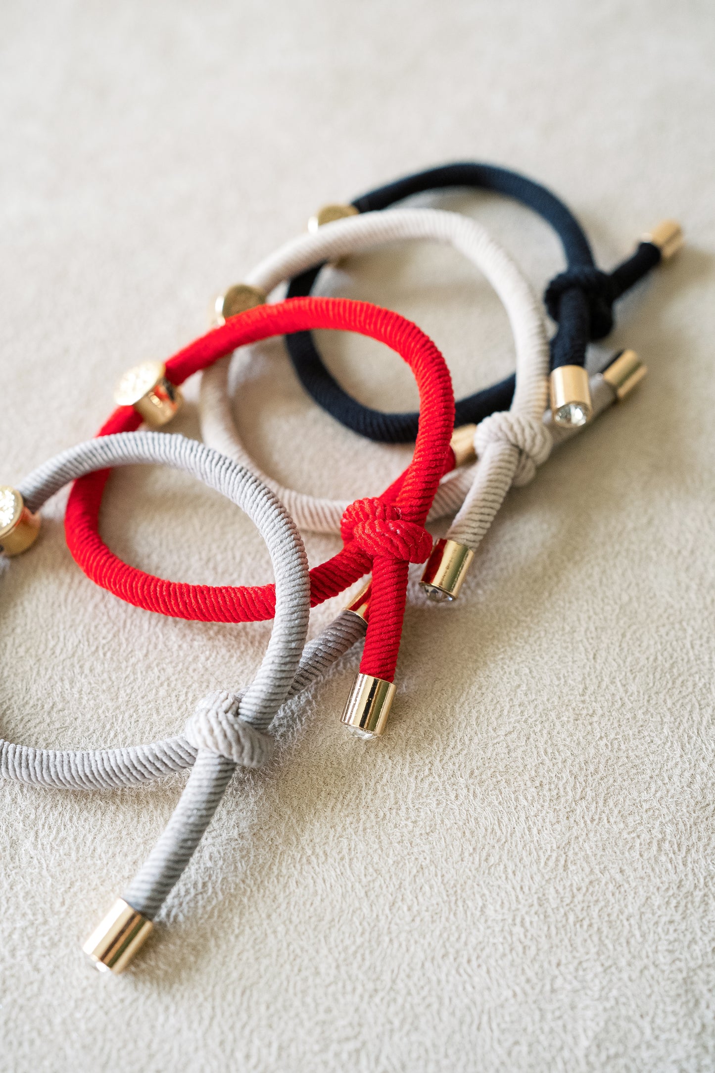 Smith & Co. Hair Tie Set - Gameday Red