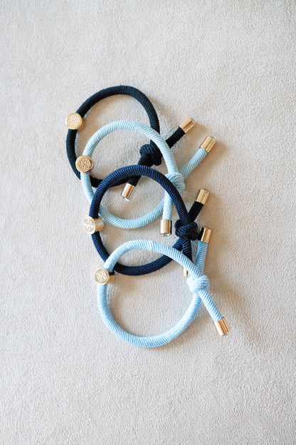 Smith & Co. Hair Tie Set - Gameday Blue