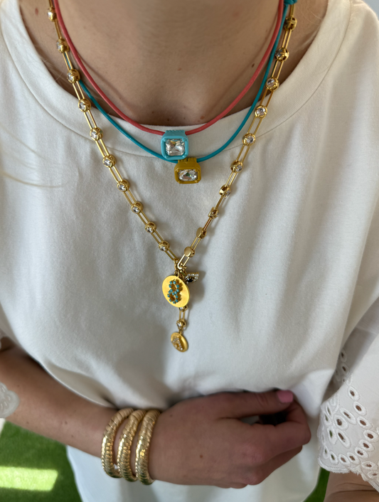 Candy Collar Necklace - Blue Lagoon