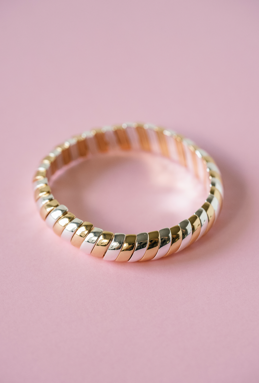 Coil Bracelet - Silver / Gold