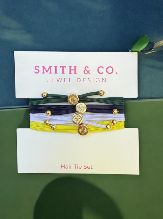Skinny Hair Tie Set - Tennis with Love