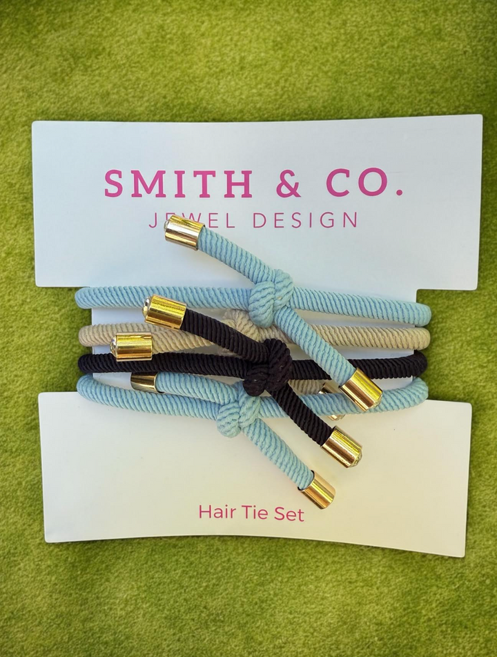 Original Smith &amp; Co. Hair Tie Set - Carolina Blue