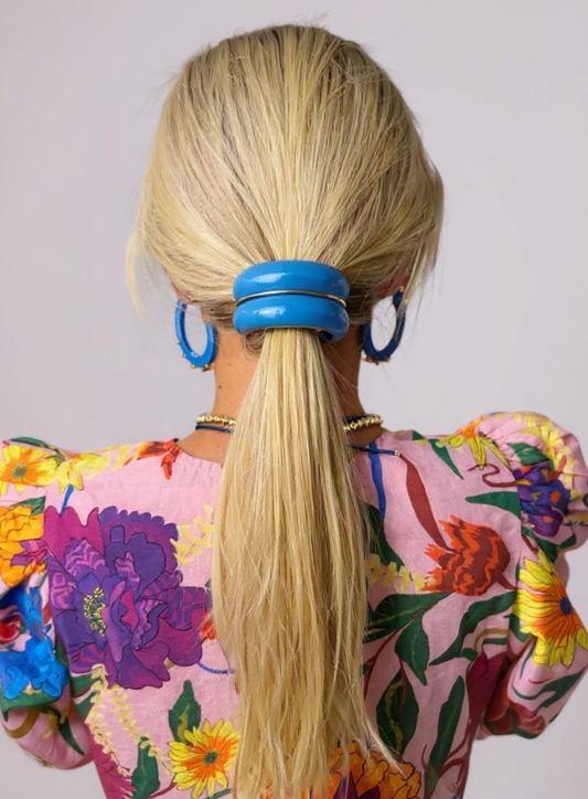 Double Hair Cuff - Cornflower
