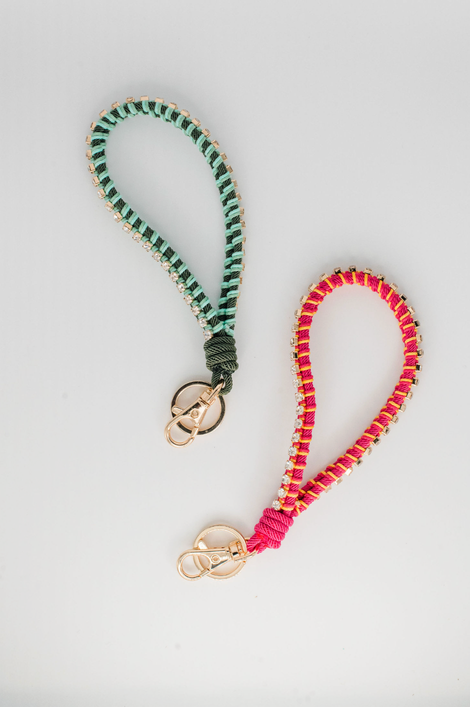 Beach Bling Bag Charm - Pink / Yellow