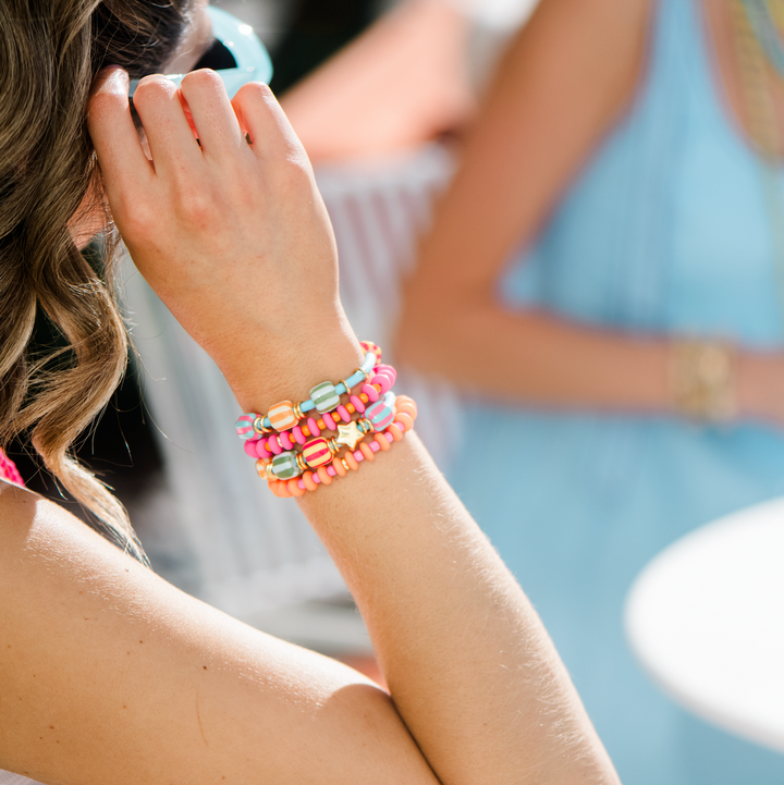 Salt and Sun Hair Tie Set - Multi Bead