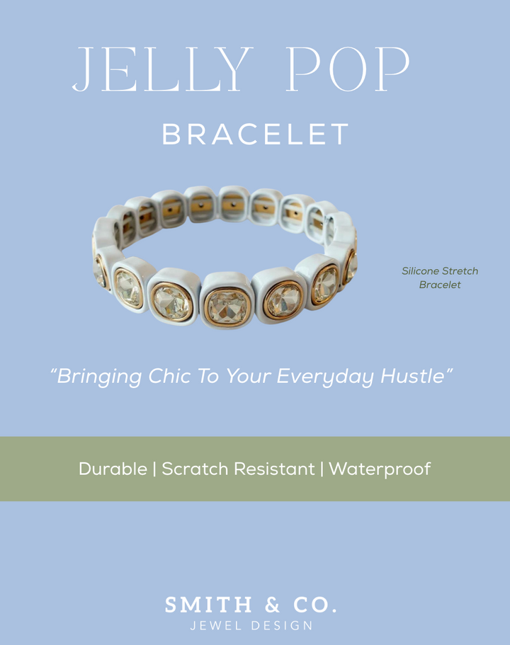 Jelly Pop Bracelet - White
