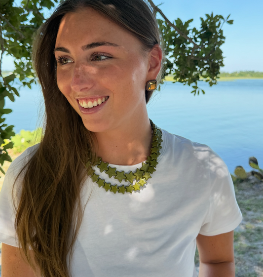 Star Necklace - Large - Hunter Green