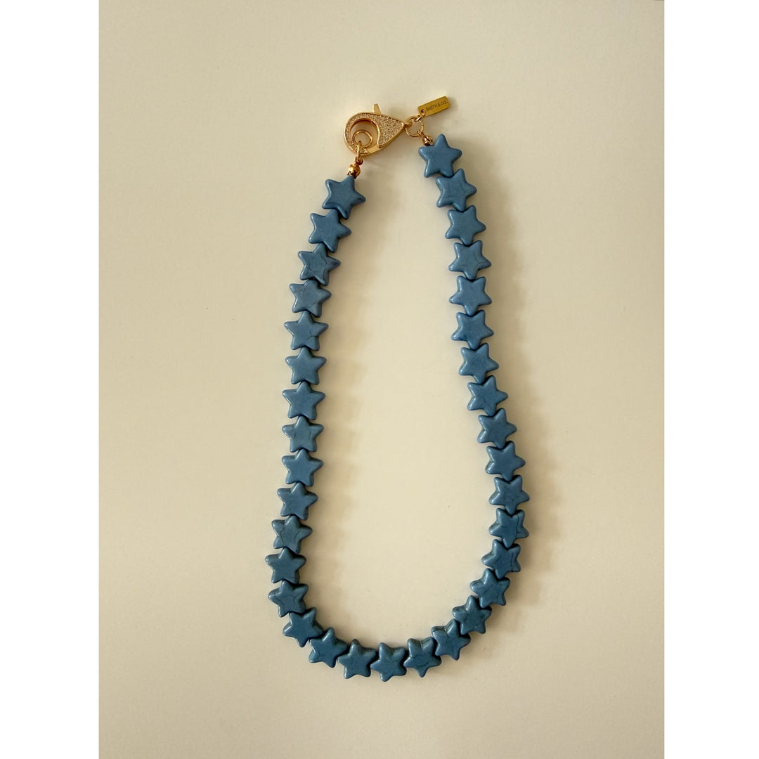 Star Necklace - Small - Dusty Blue