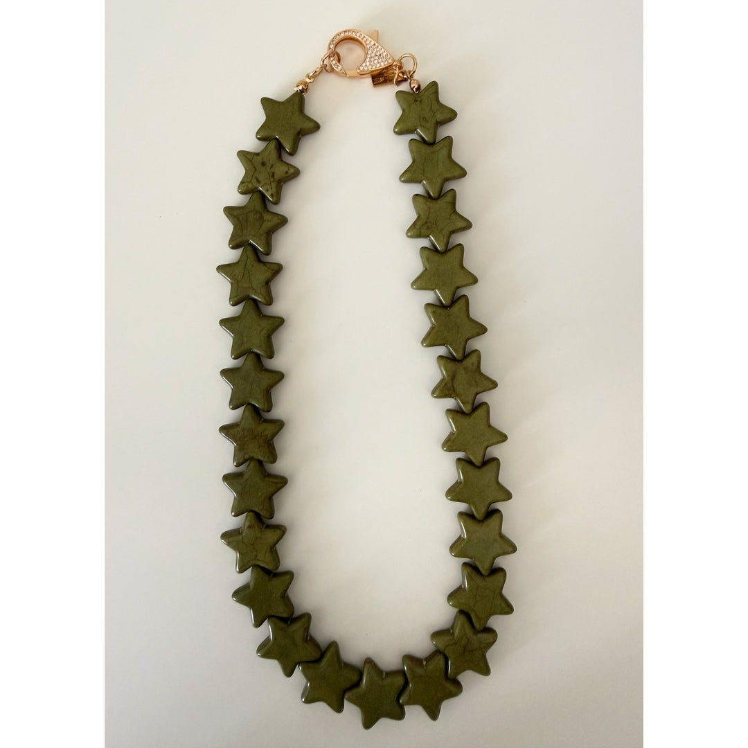 Star Necklace - Large - Hunter Green
