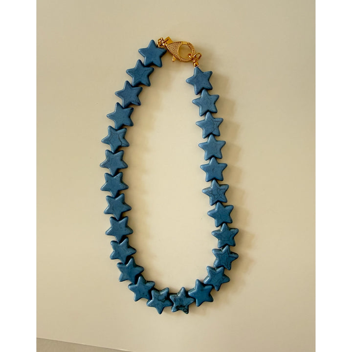 Star Necklace - Large - Dusty Blue