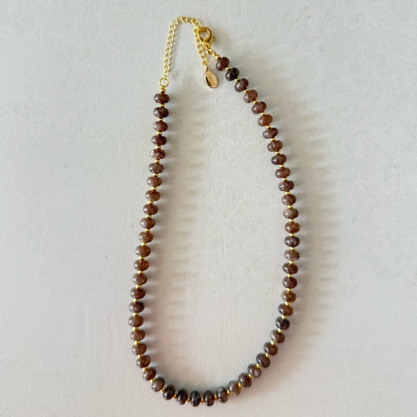 Sea Glass Necklace - Timber Brown