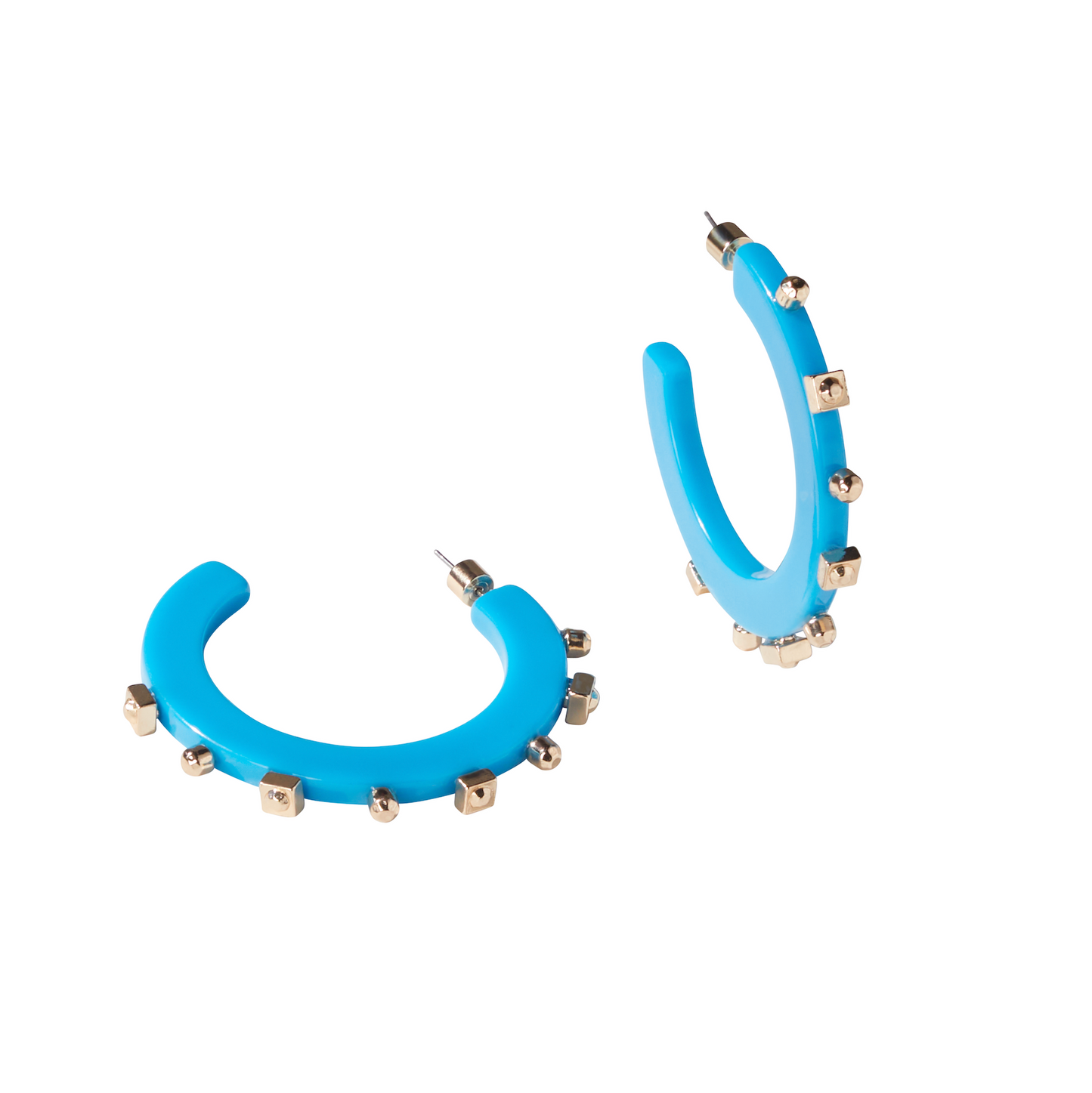 Solid Jewel Hoop - Capri Blue