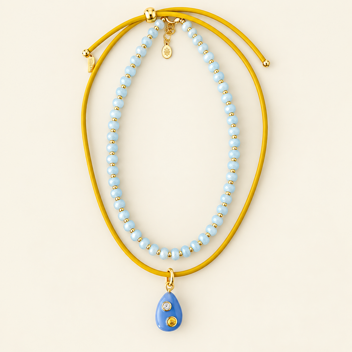 September Sky Pendant Necklace (only) - Blue